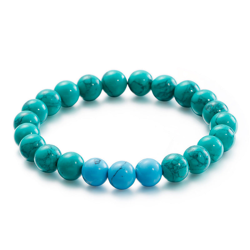 Men's Stylish Turquoise Beaded Bracelet - Direct from Factory