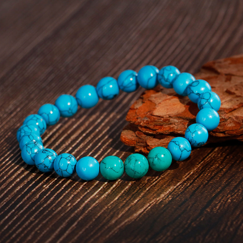 Men's Stylish Turquoise Beaded Bracelet - Direct from Factory