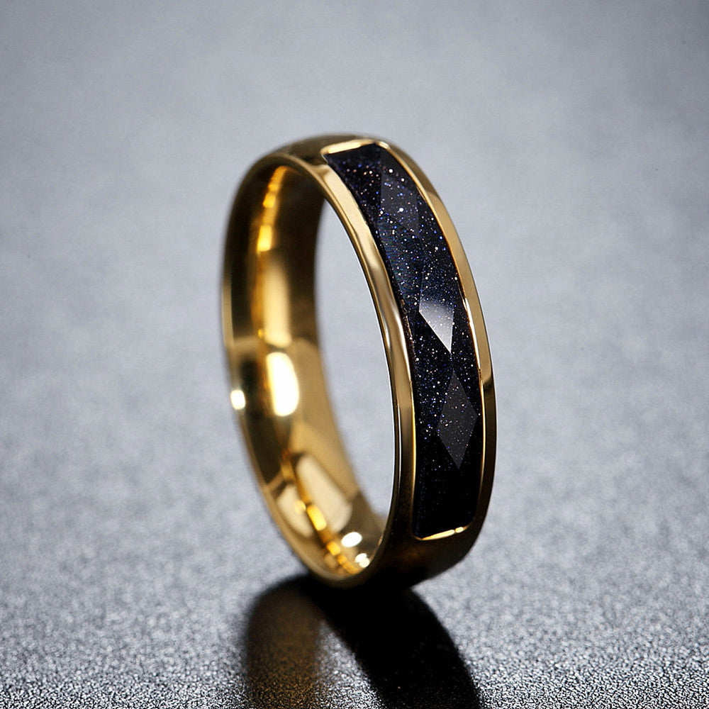 Planderful Titanium Steel Ring For Men And Women Gemstone Protection Statement Everyday Wear