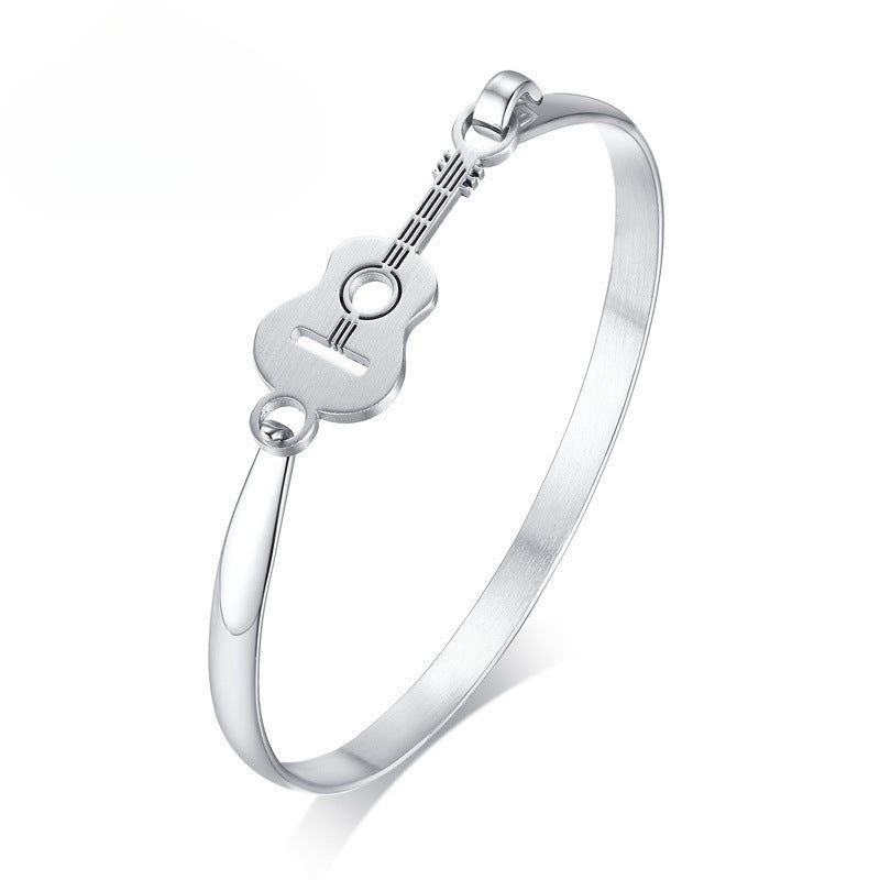 Jewelry Ladies Bracelet Simple Wind Stainless Steel Guitar