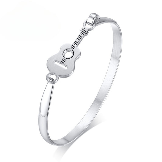 Jewelry Ladies Bracelet Simple Wind Stainless Steel Guitar