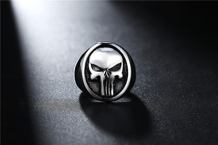 Skull Titanium Steel Ring