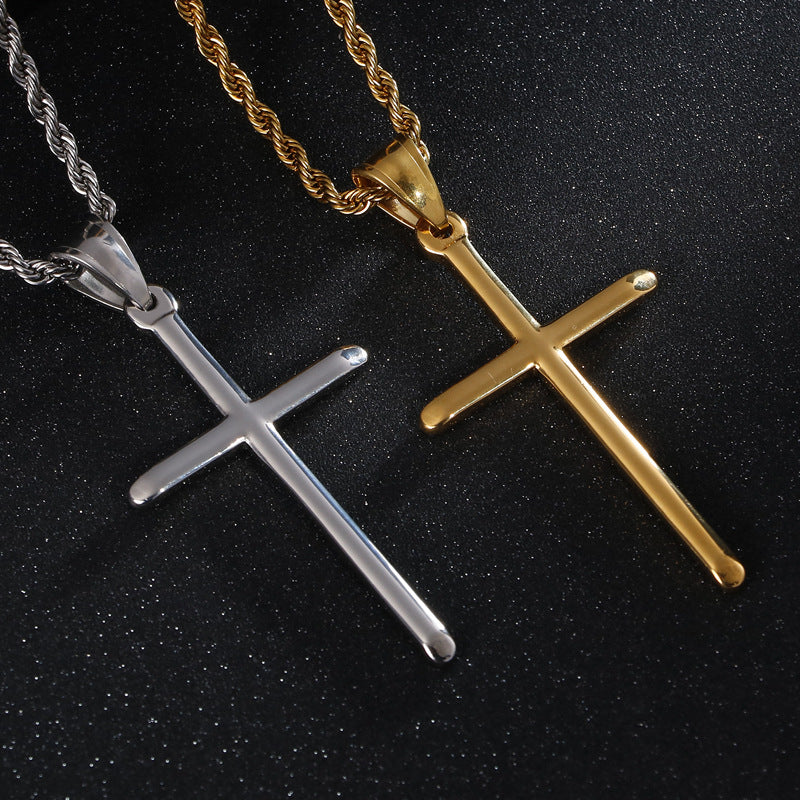 Chic Cross-Border Stainless Steel Pendant for Men - European & American Style
