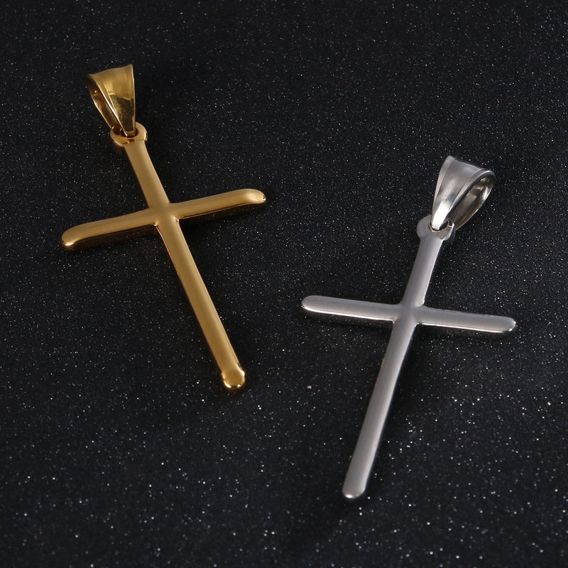 Chic Cross-Border Stainless Steel Pendant for Men - European & American Style