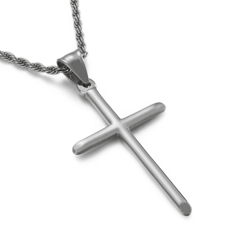 Chic Cross-Border Stainless Steel Pendant for Men - European & American Style
