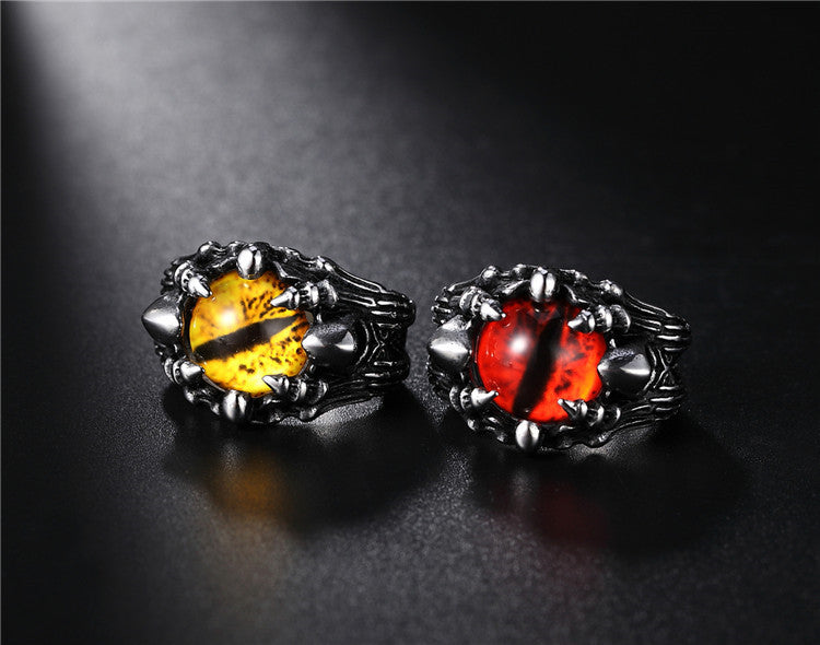 Wizard Skull Titanium Steel Ring