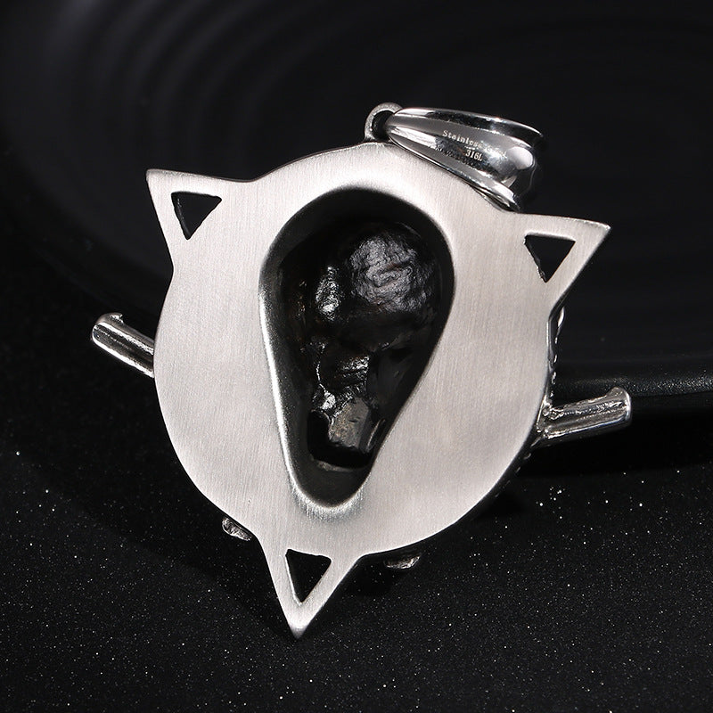 Personalized Navy Style Pirate Captain Pendant - Men's Titanium Steel Punk Jewelry