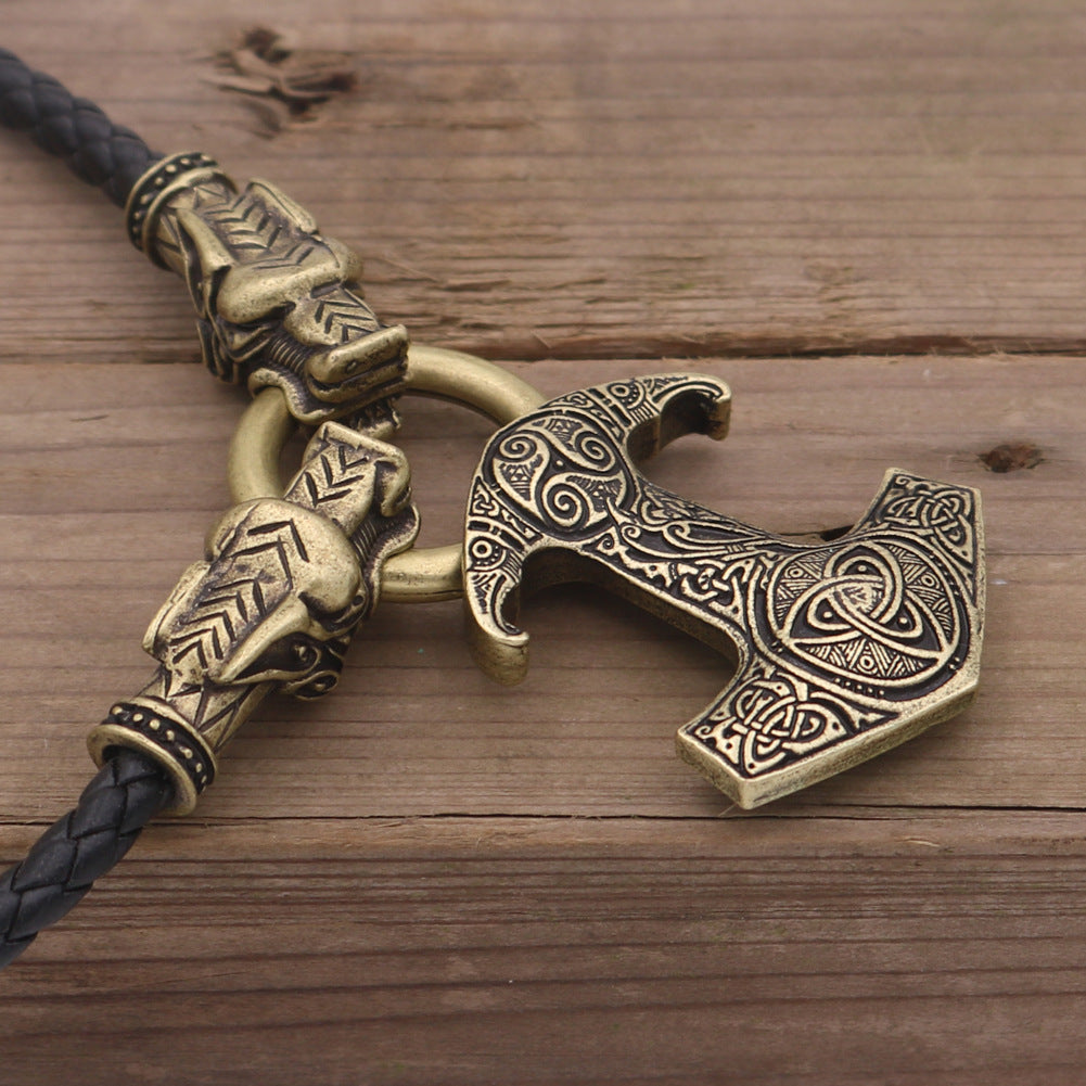 Viking Pirate Crow Pendant Necklace for Men - Norse Legacy Collection