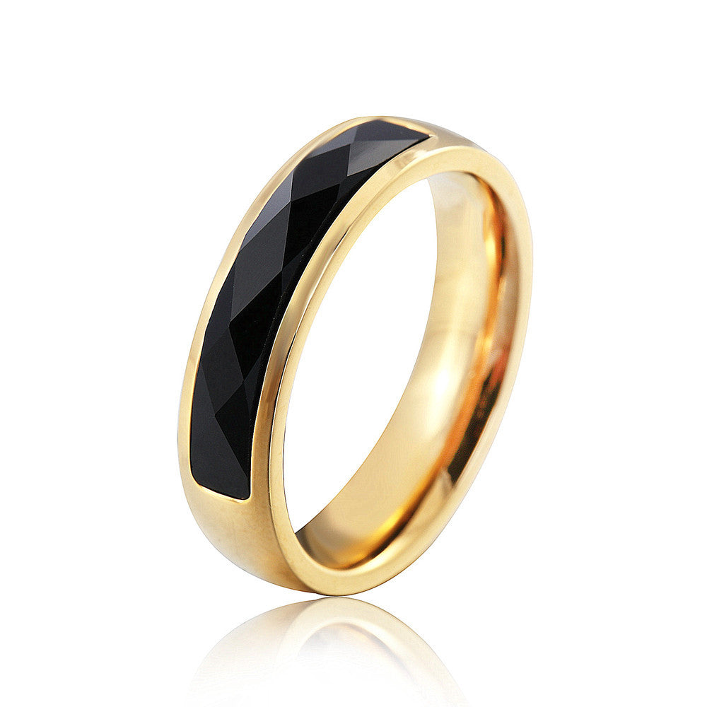 Planderful Titanium Steel Ring For Men And Women Gemstone Protection Statement Everyday Wear