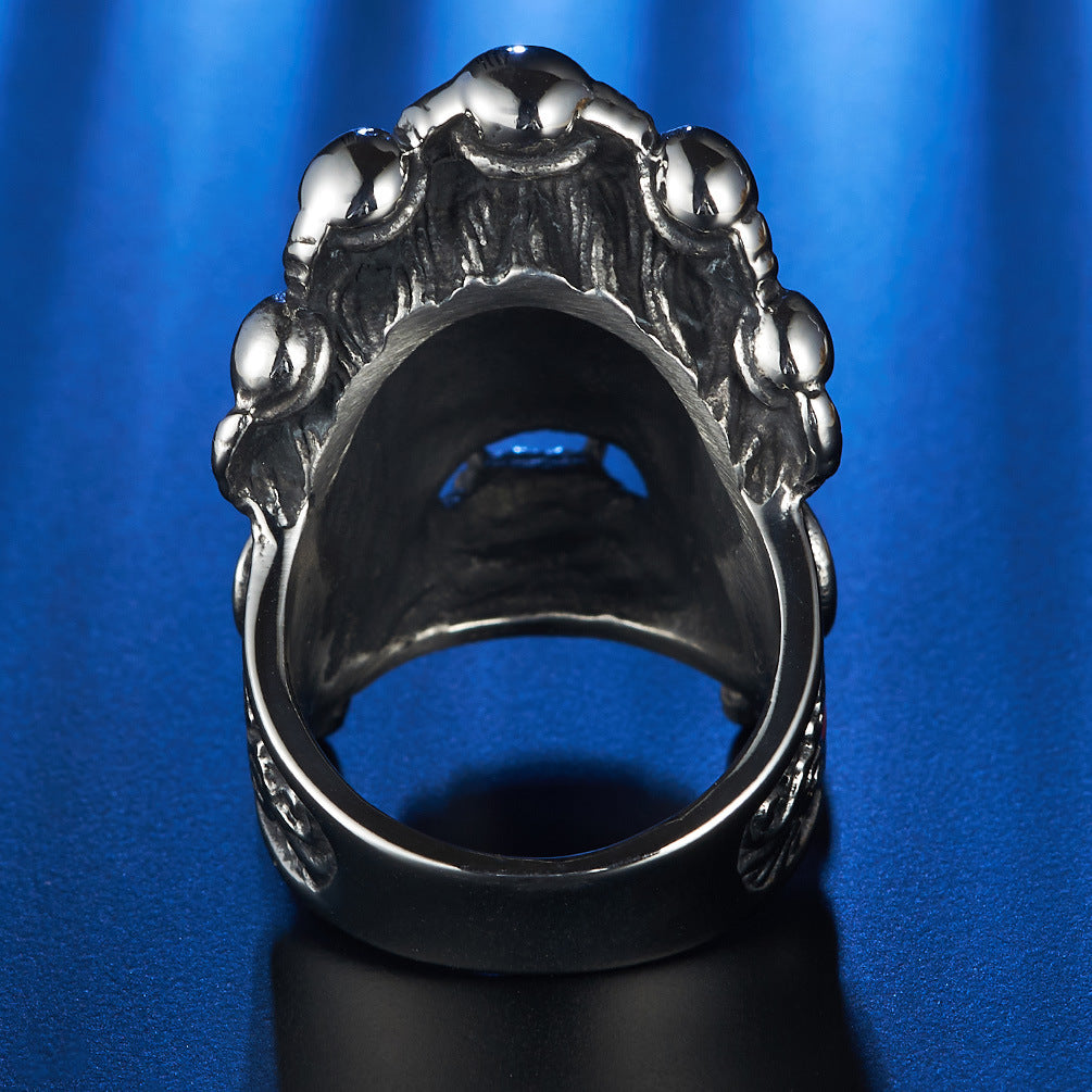Mahakala Buddhist Stainless Steel Ring