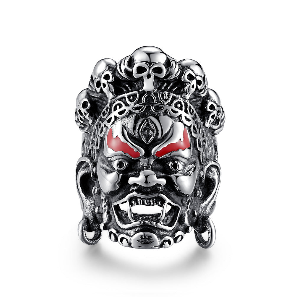 Mahakala Buddhist Stainless Steel Ring