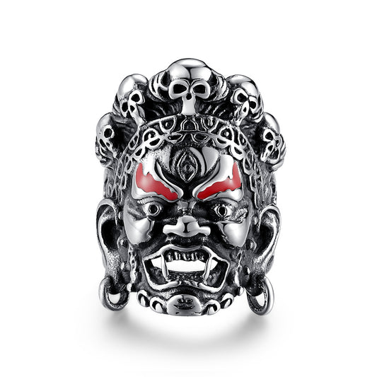 Mahakala Buddhist Stainless Steel Ring