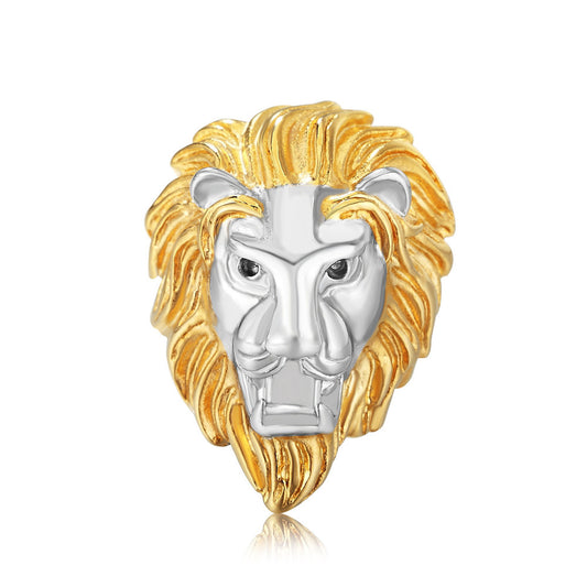 Lion Head Titanium Steel Ring for Men