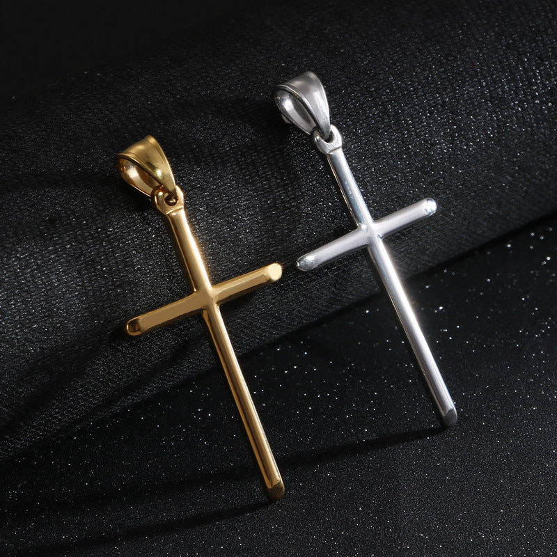 Chic Cross-Border Stainless Steel Pendant for Men - European & American Style
