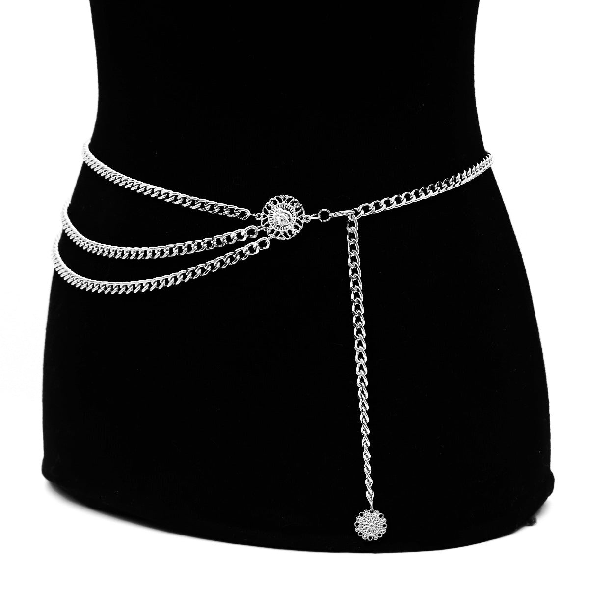 Trendy Vienna Verve Alloy Body Chain for Women with Yoga Aluminum Waist Detail