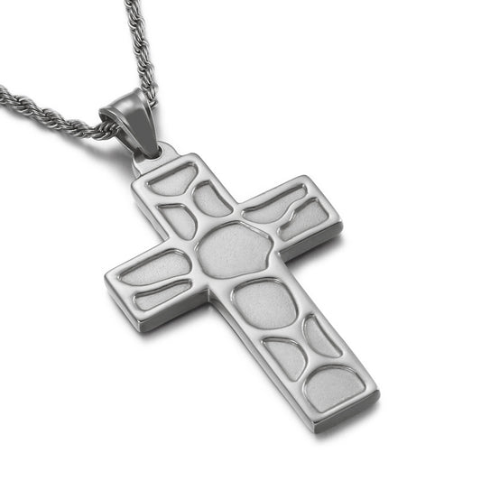 European and American Style Stainless Steel Cross Pendant for Men