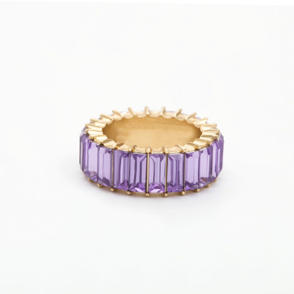 Colorful Geometric Zircon Ring - Stylish Acrylic Hand Ornament for Women