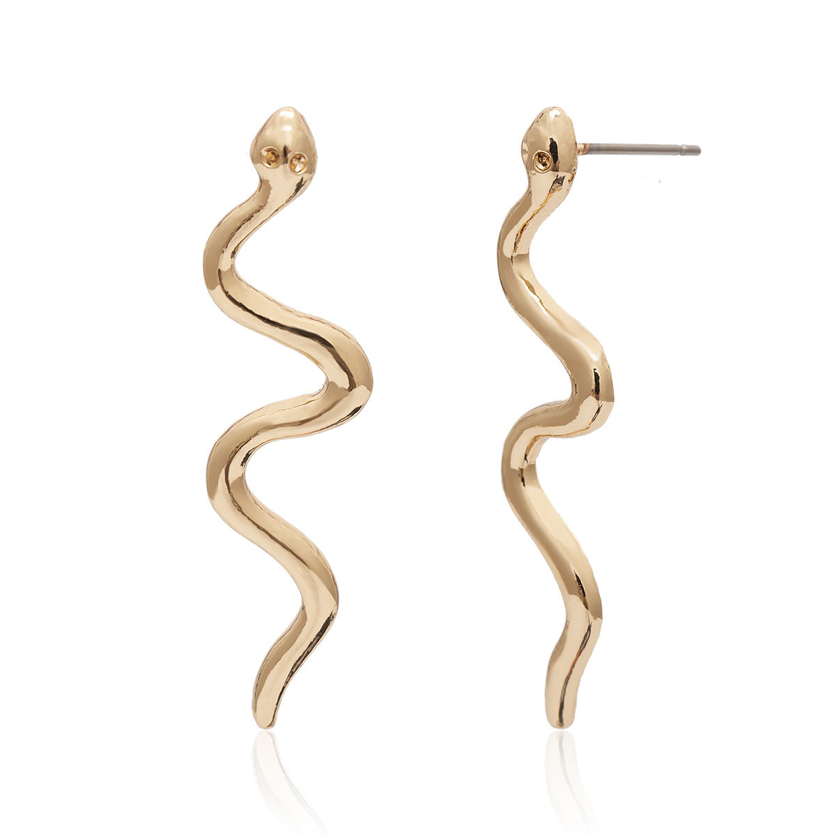 Snake Shaped Geometric Earrings for Stylish Women from Vienna Verve Collection