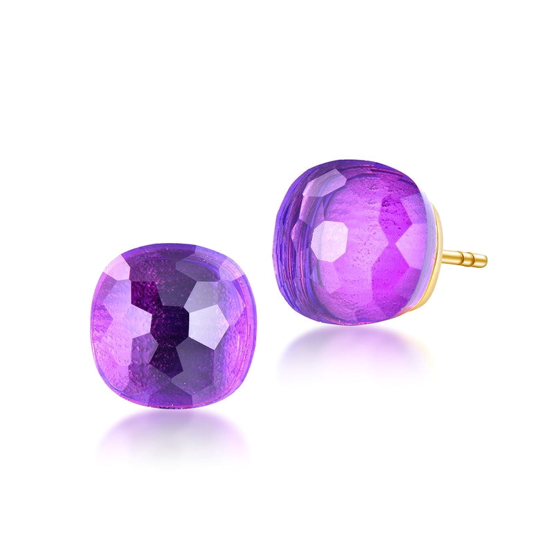 S925 Sterling Silver Crystal Minimalist Stud Earrings