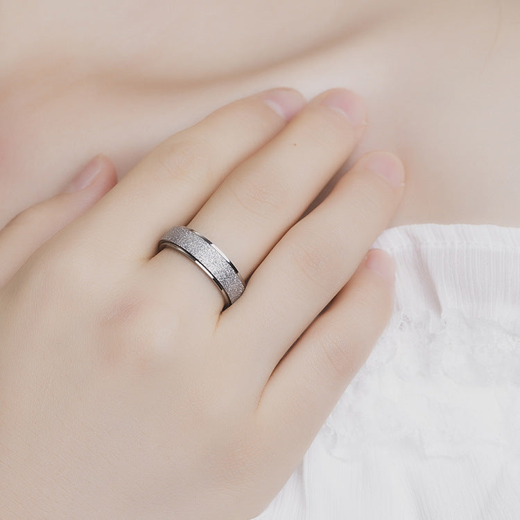 Rotating Ring Stainless Steel Rose Gold Plated Unisex Protection Statement by Planderful Collection