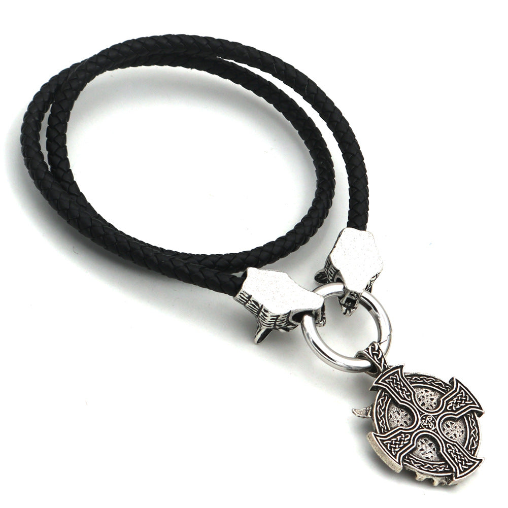 Norse Legacy Viking Wolf Necklace for Men - European and American Jewelry Manufacturer Supply