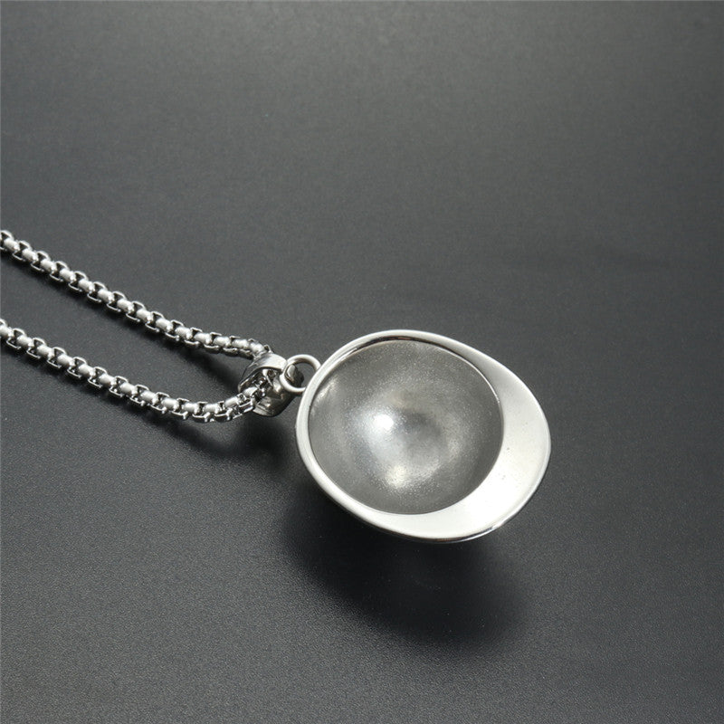 Trendy Titanium Steel Hip-Hop Hat Pendant Necklace for Men