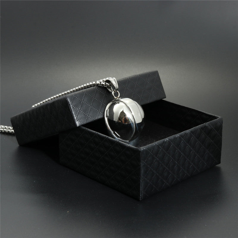 Trendy Titanium Steel Hip-Hop Hat Pendant Necklace for Men