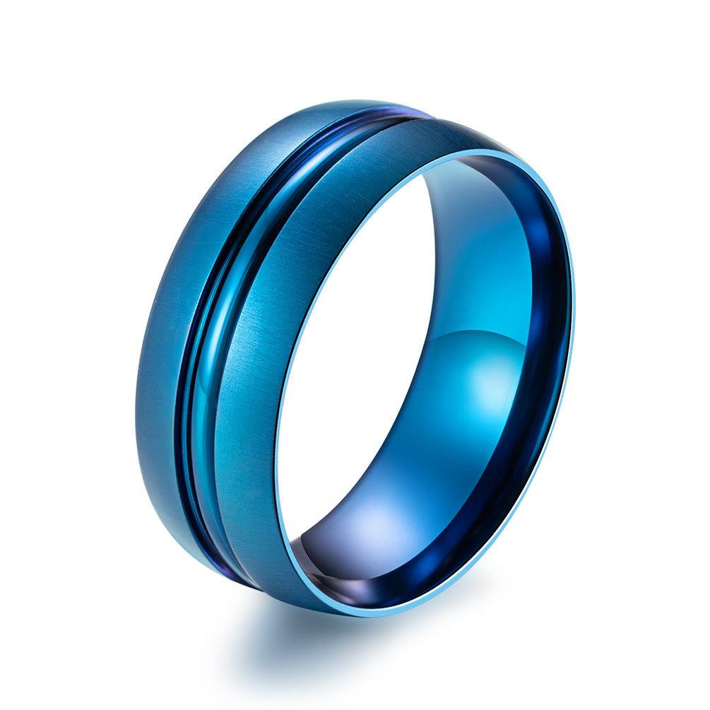 Pure Titanium Matte Brushed Men's Ring – Titanium