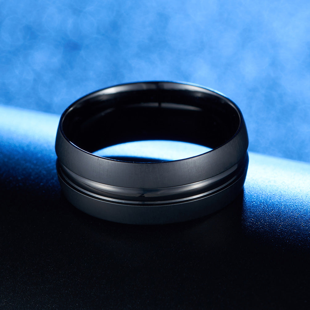 Pure Titanium Matte Brushed Men's Ring – Titanium