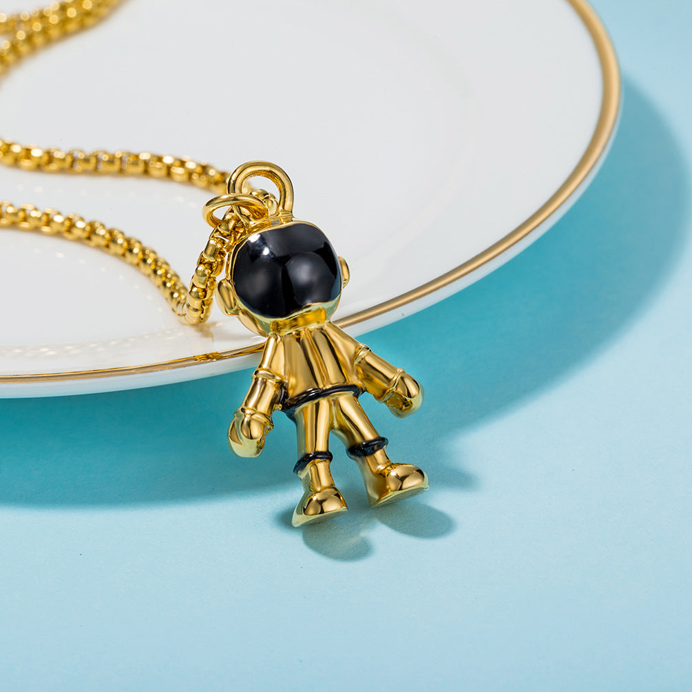 New Astronaut Pendant Couple Planet Explorer Necklace