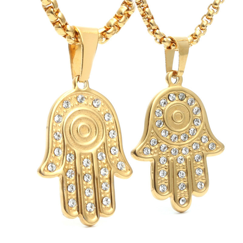 Titanium Steel Bergamot Pendant Necklace for Men - Trendy European and American Jewelry Gift