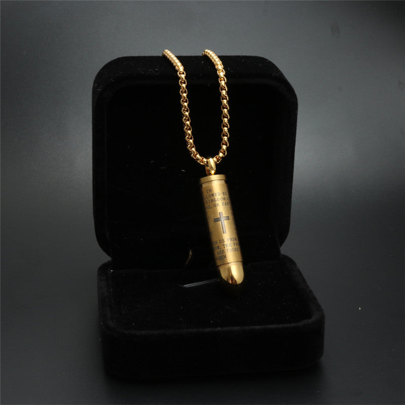 European And American Jewelry Titanium Steel Pendant Necklace