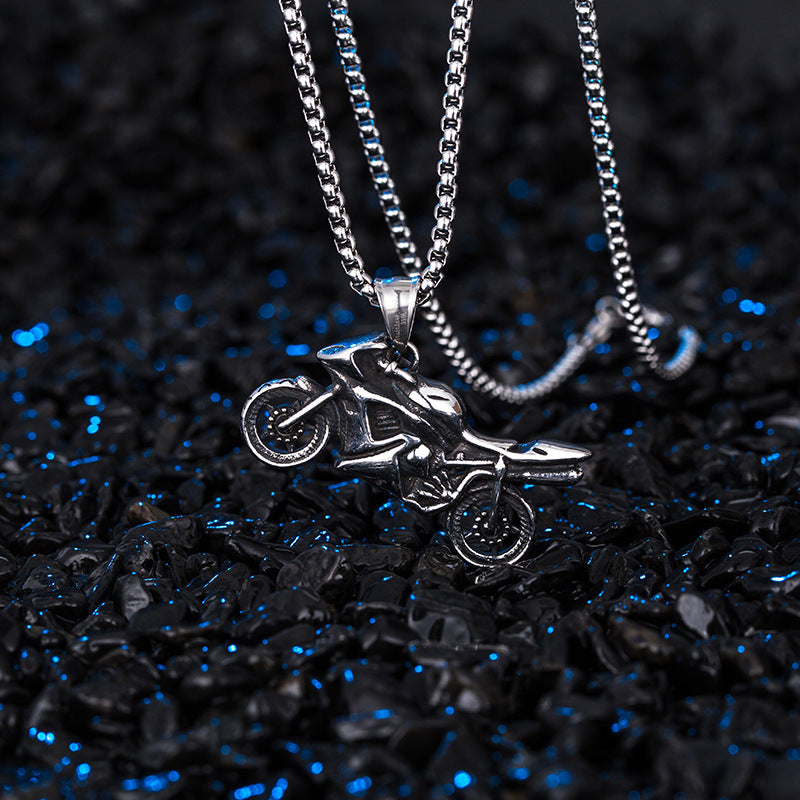 Steel Necklace – Vintage Men's Hip Hop Pendant