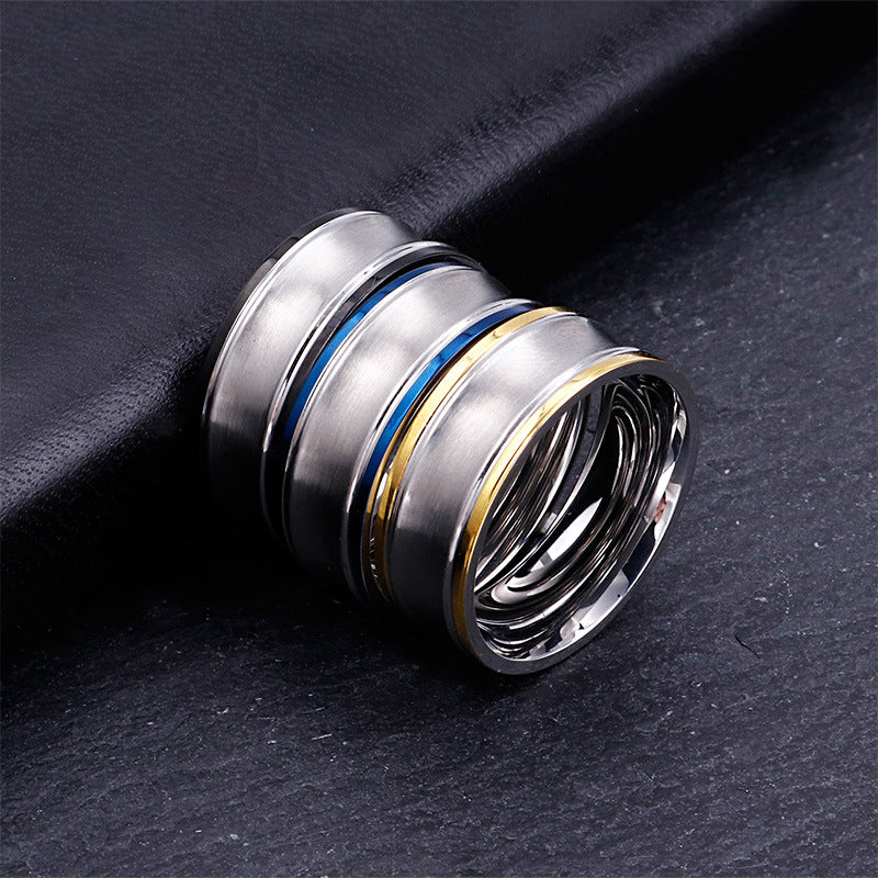 Trendy Minimalist Titanium Steel Rings for Men and Women - Perfect Retro Stainless Steel Gift for Tanabata