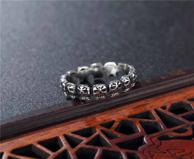 Little Devil Skull Titanium Steel Ring
