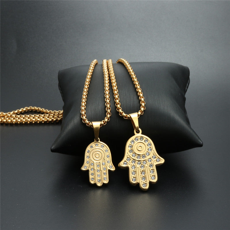 Titanium Steel Bergamot Pendant Necklace for Men - Trendy European and American Jewelry Gift