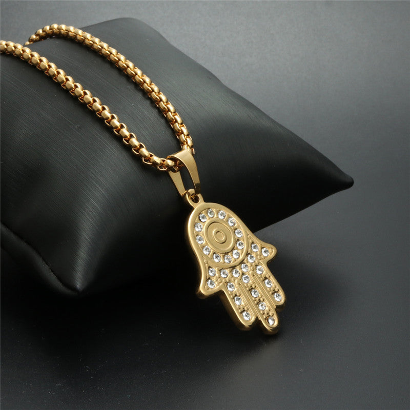 Titanium Steel Bergamot Pendant Necklace for Men - Trendy European and American Jewelry Gift