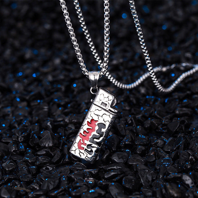 Steel Necklace – Minimalist Lighter Case For Men