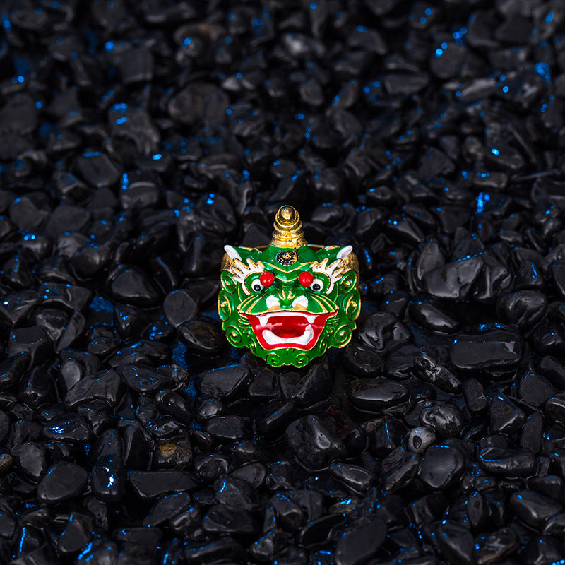 Steel Ring - Luxury Lion Head Ring For Men With Hip Hop Style Jewelry By Planderful