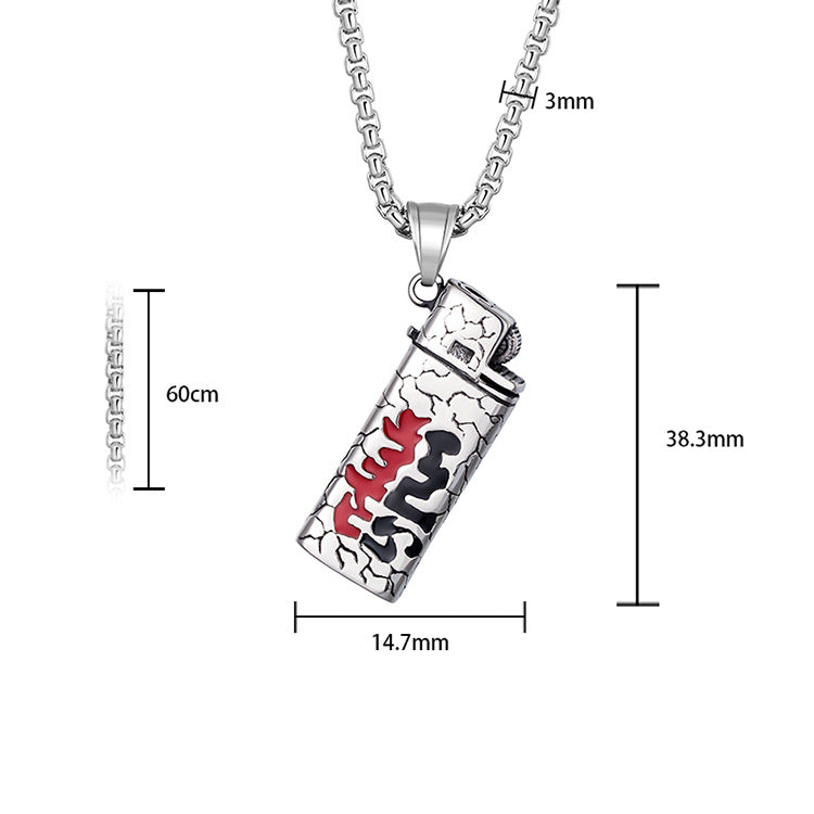 Steel Necklace – Minimalist Lighter Case For Men