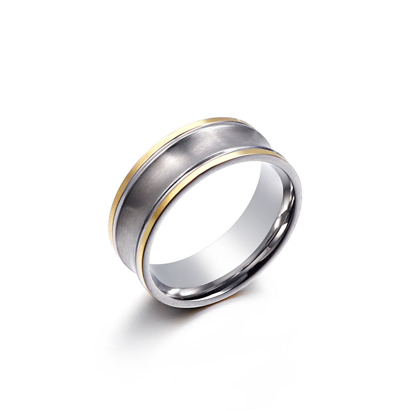 Trendy Minimalist Titanium Steel Rings for Men and Women - Perfect Retro Stainless Steel Gift for Tanabata