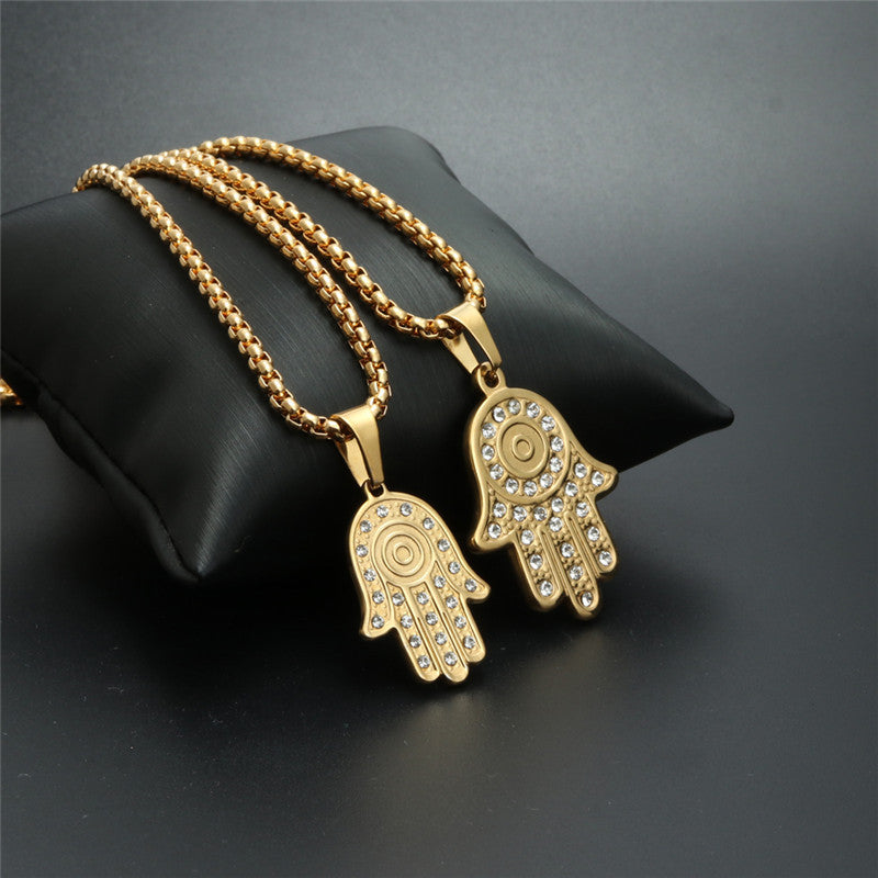 Titanium Steel Bergamot Pendant Necklace for Men - Trendy European and American Jewelry Gift