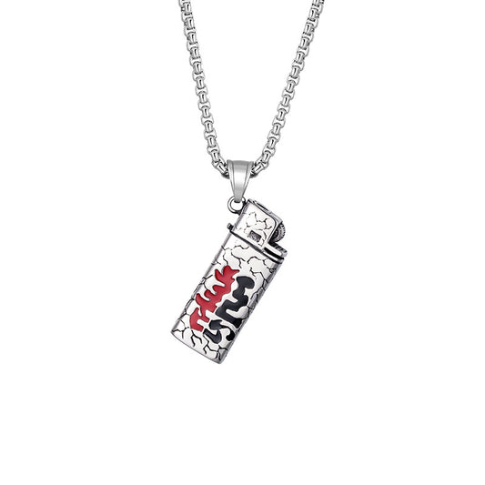 Steel Necklace – Minimalist Lighter Case For Men