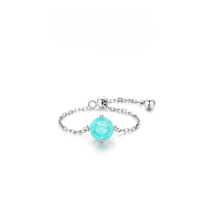 S925 Sterling Silver Adjustable Crown Zircon Styles Ring
