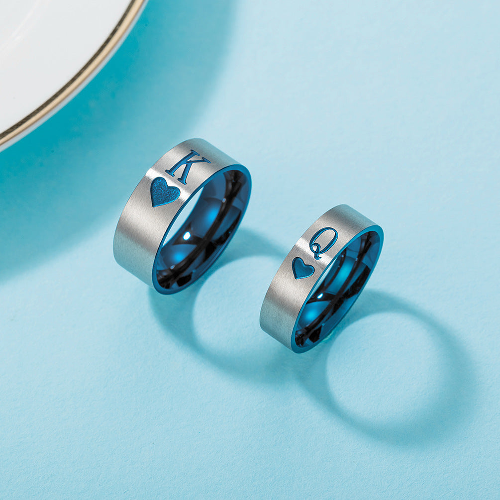 Amazon E-commerce Procurement Source King Queen Couple Ring Jewelry Wholesale for Men and Women