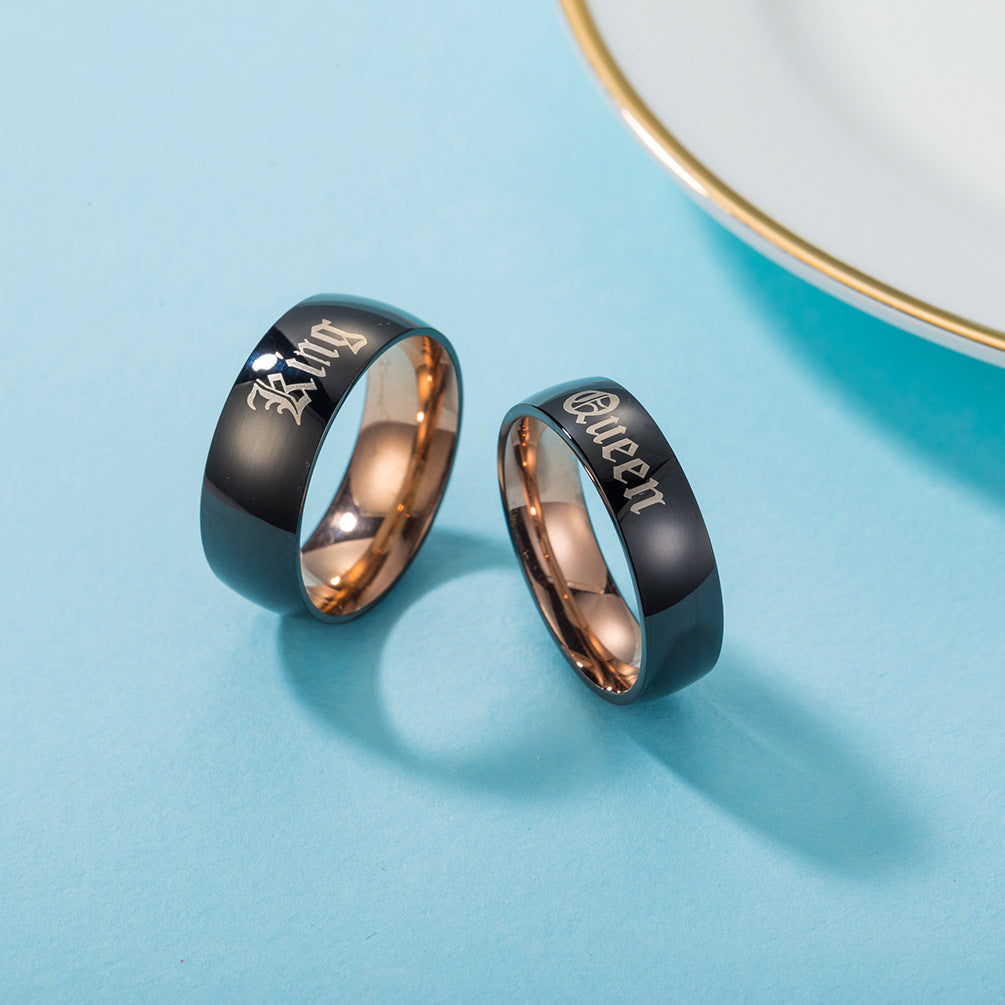 King Queen Couple Ring – Wedding Engagement