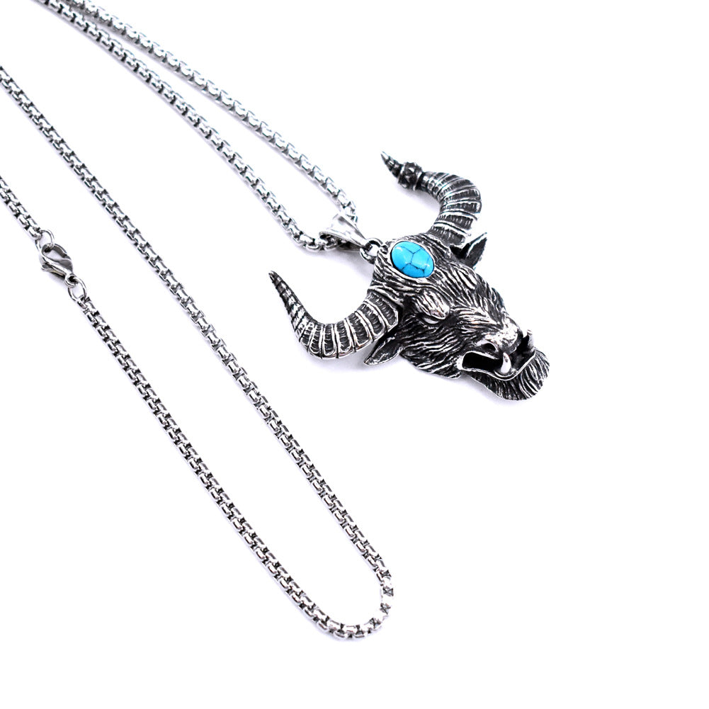 Steel Necklace - Statement Animal Necklace For Men