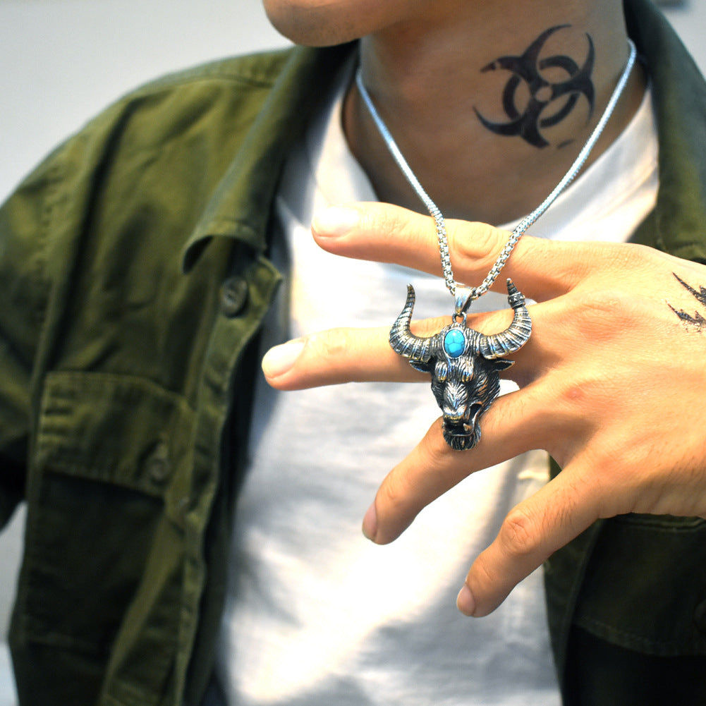 Steel Necklace - Statement Animal Necklace For Men