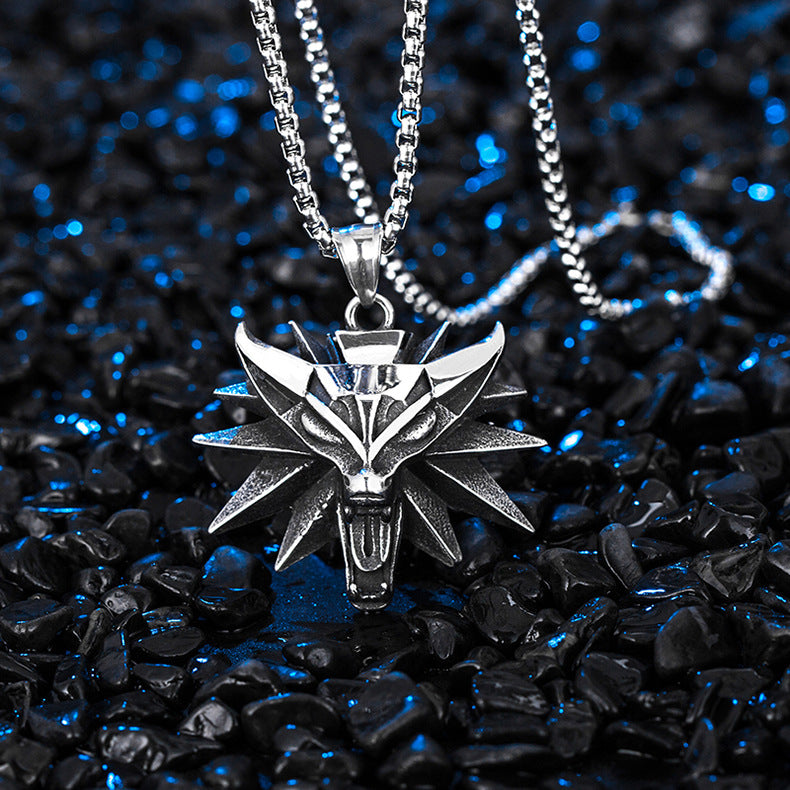 Titanium Steel Necklace - Vintage Devil Design For Everyday Edgy Fashion Accessories