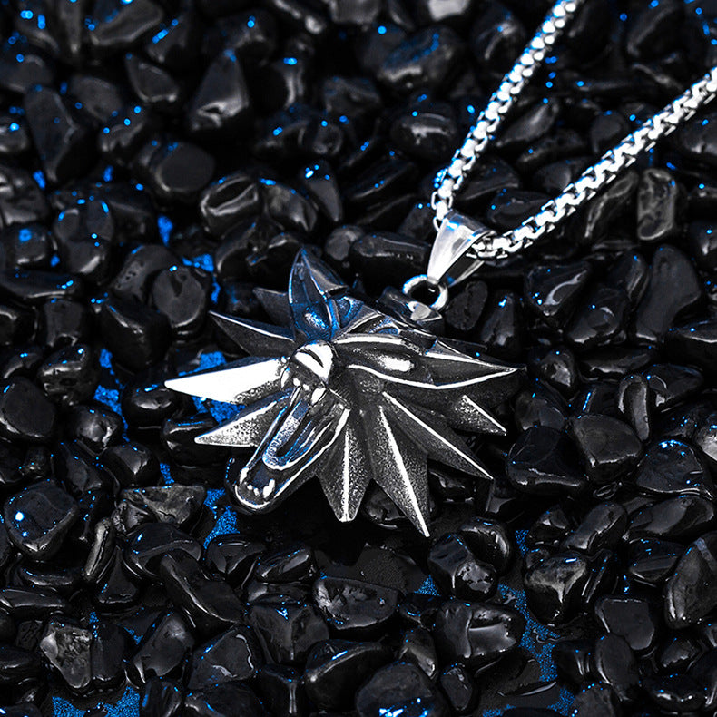 Titanium Steel Necklace - Vintage Devil Design For Everyday Edgy Fashion Accessories